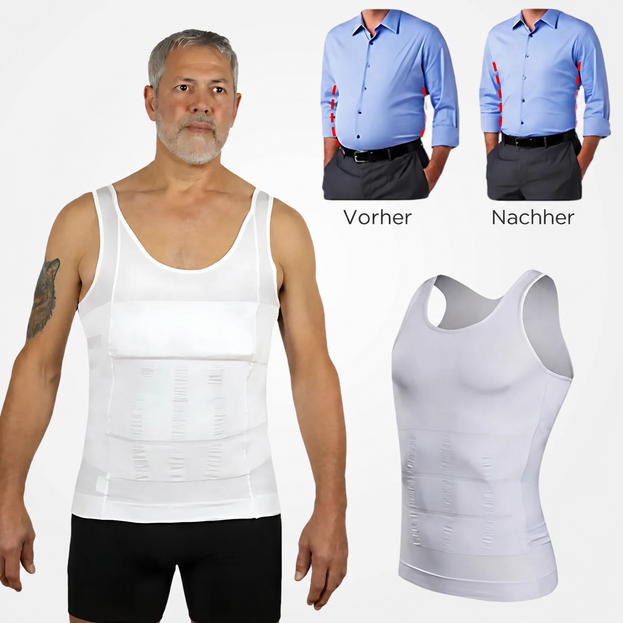 Shape'up™ 2.0 – Diskretes Kompressionsshirt für jeden Tag