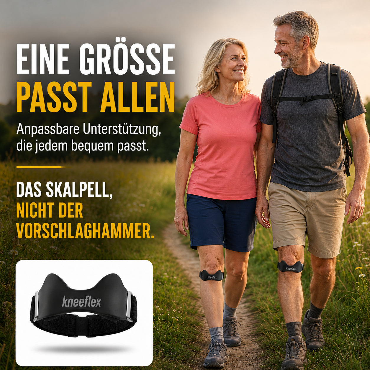 KneeFlex Pro™ Patellaband – gezielte Unterstützung für Knie, Sport & Alltag